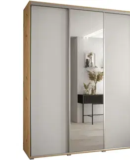Šatníkové skrine Skriňa 45 Canaris 3 200 artisan/biela/silver