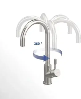 Kuchynské drezy VILLEROY & BOCH VILLEROY & BOCH - Drezová batéria Umbrella Flex Nerez 925400LC
