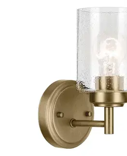 Svietidlá Elstead Kichler KL-WINSLOW-1W-NBR - Nástenná lampa WINSLOW 1xE27/60W/230V mosadz KL-WINSLOW-1W-NBR