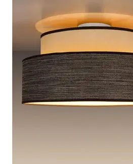 Svietidlá  Stropné svietidlo GRACE 1xE27/60W/230V pr. 40 cm krémová/hnedá 0582