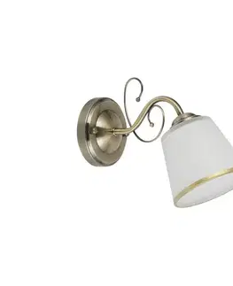 Svietidlá  Nástenné svietidlo LOSANNA 1xE14/40W/230V mosadz 21-26606