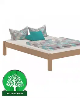 Drevené postele Posteľ Dora 160x200 borovica morená dub