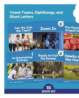 Príprava do školy, pracovné zošity Phonic Books Lift Off Readers Vowel Teams, Diphthongs, and Silent Letters - Books
