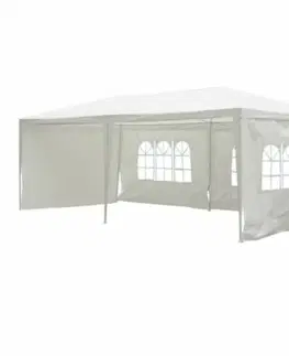Záhradné altány KONDELA Tekno Typ 2 záhradný stan 300x600 cm biela