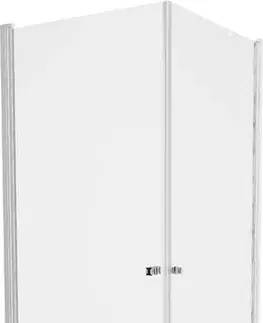 Vane MEXEN/S - PRETORIA duo sprchovací kút 90 x 80, transparent, chróm + vanička vrátane sifónu 852-090-080-01-02-4010