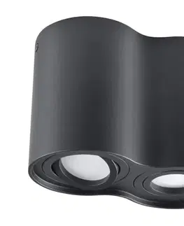 Svietidlá  Bodové svietidlo HADAR 2xGU10/10W/230V čierna 313164
