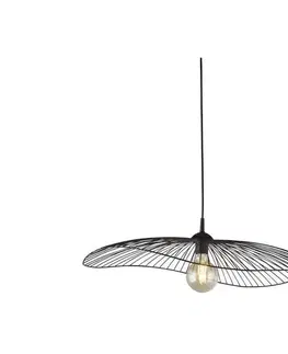 Svietidlá Searchlight 88550BK - Luster na lanku WAVE 1xE27/60W/230V čierna 88550BK