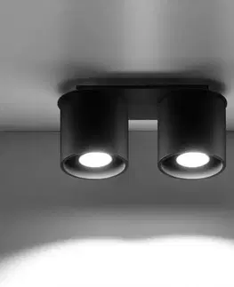 Vnútorné osvetlenie Stropná Lampa Orlando 2 BLACK A-054