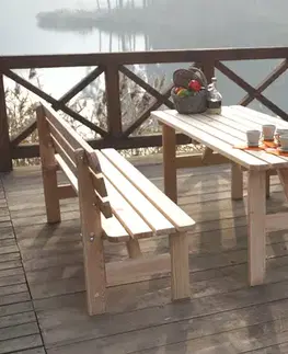 Záhradné lavice VIKING lavica - 150 cm 180 cm 200 cm ROJAPLAST