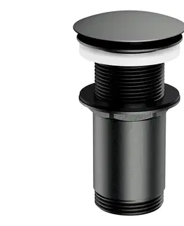 Svietidlá OMNIRES A716GR - Umývadlový výpust CLICK-CLACK pr. 6,6 cm kefovaný grafit A716GR