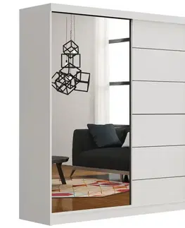 Šatníkové skrine Skriňa Infiniti 150 Bela