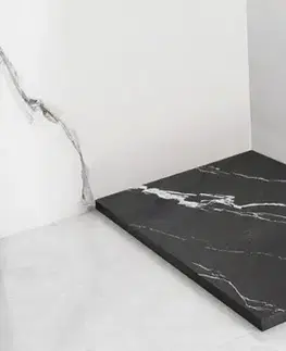 Vane REA - Sprchová vanička Bazalt CARRARA BLACK 90x90 REA-K7003