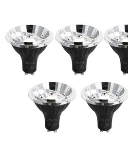 LED osvetlenie Sada 5 ks GU10 Stmievateľná LED žiarovka 70mm 6.5W 600LM 3000K