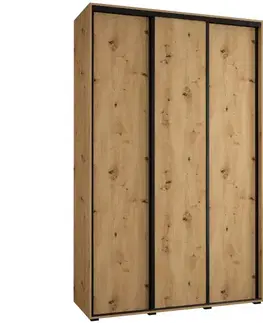 Šatníkové skrine Skriňa 45 Canaris 1 150 artisan/čierna