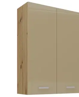 Kuchynské skrinky visiace Skrinka do kuchyne artisan cappucino 80G-108 2F
