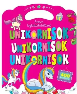 Pre deti a mládež - ostatné Színes foglalkoztatófüzet unikornisokkal