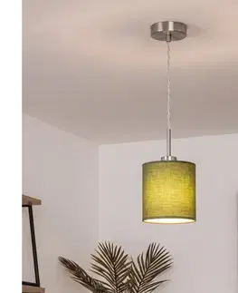 Svietidlá BRILAGI - LED luster na lanku NUBILA 1xE27/60W/230V priemer 14 cm zelený EG32515+BG1576