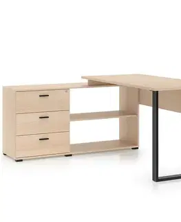 Moderné kancelárske stoly Písací stôl  Odelis 09 Dub Lindberg