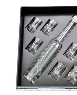 Poháre Swarovski Fľaša PLATINA+Odlievka 30 ml