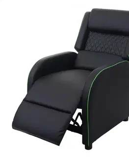 Obývacia izba Relaxačné kreslo s podnožkou Dekorhome