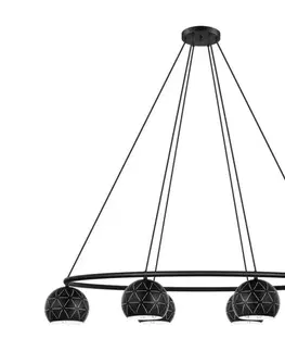 Svietidlá Eglo 98456 - Luster na lanku CANTALLOPS 6xE14/40W/230V 98456