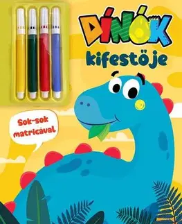 Nalepovačky, vystrihovačky, skladačky Dínók kifestője - László Gyopár