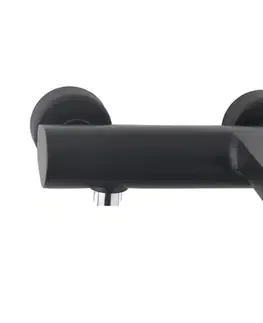 Kúpeľňové batérie Vanová baterie Paffoni Ringo bez sprchového setu 150 mm černá RIN022NO RIN022NO