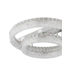 Svietidlá Globo 67387-60D - LED stmievateľné stropné svietidlo LAUREL LED/60W/230V číre + diaľkové ovládanie 67387-60D