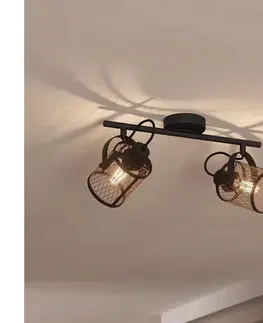 Svietidlá Eglo 43532 - Stropné bodové svietidlo DELLOW 2xE27/40W/230V 43532