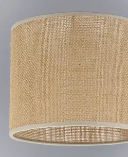 Moderné lampy do obývačky Tienidlo valček 9691 Juta D20