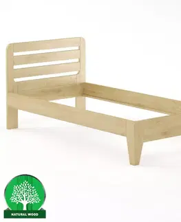 Drevené postele Posteľ buková LK189–100x200 prírodné