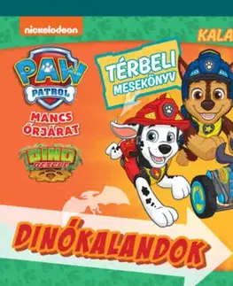 3D, magnetické, priestorové knihy Mancs Őrjárat - Dinókalandok - Térbeli mesekönyv