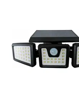 Záhradné lampy Greenlux LED solárny reflektor so senzorom LED/14W/3,7V 1800 mAh IP44 