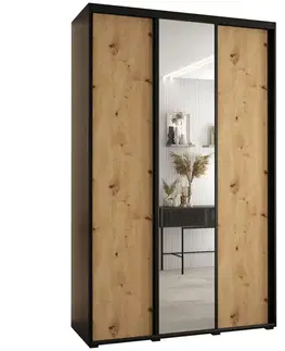 Šatníkové skrine Skriňa 45 Canaris 3 150 čierna/artisan/čierna