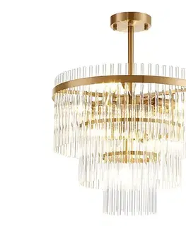 Svietidlá Viokef Lighting Luster na tyči SABRINA 7xE14/40W/230V zlatý 4314500