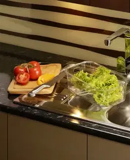 Kuchynské drezy DEANTE DEANTE - Xylo nerez dekor - Nerezový drez, 1 - bowl s odkvapkávačom ZEX_311A