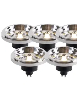 LED osvetlenie Sada 5 LED žiaroviek AR111 GU10 11W 2000K-3000K Stmievateľné do teplej
