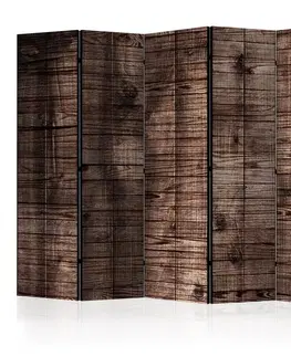 Paravány Paraván Dark Brown Boards Dekorhome