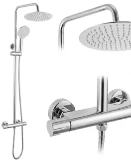 Sprchy a sprchové panely REA - Sprchová sada bez výtoku s termostatom Lungo Chrome REA-P6735