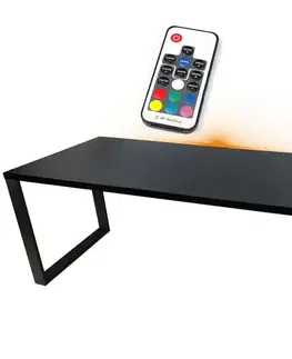 Kancelárske stoly Písací Stôl Low Loft Čierna 120x60x2,8 Model 1