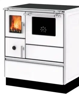Sporáky Kinekus Sporák DOMINANT 70, 6,7 kW, biely, pravý