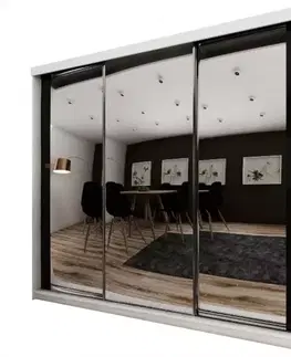 Šatníkové skrine Skriňa Top 30 250 Biely