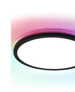 Svietidlá  B.V.  - LED RGBW stmievateľné stropné svietidlo MESH LED/36W/230V 3000-6500K čierna+diaľkový ovládač S10303ADRP