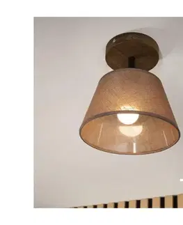 Svietidlá BRILAGI - LED  Prisadený luster ANTHONY 1xE14/60W/230V dub orech/hnedá 8590828610540