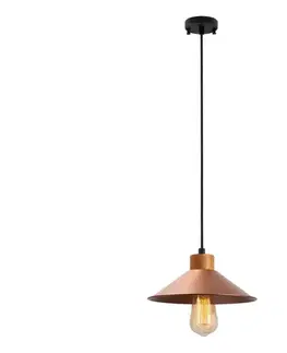 Svietidlá  Luster na lanku MANAVGAT 1xE27/40W/230V medený/hnedý 795LMG1107