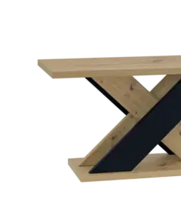 Konferenčné stolíky SAXO konferenčný stolík, dub Artisan / čierna
