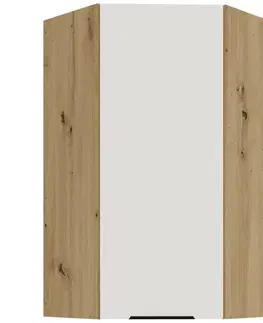 Kuchynské skrinky visiace Kuchynská skrinka Aria-Wh/Ar Anti Fingerprint 60x60 Gn-108 1f (45°)