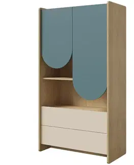 Regály Regál Lexi 6 Cremona/Macadamia/Morská
