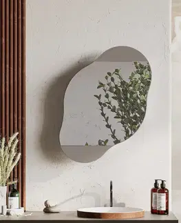 Kúpeľňové skrinky Kúpeľňová skrinka Cloud Storage Bathroom Wall Mirror - Light Mocha