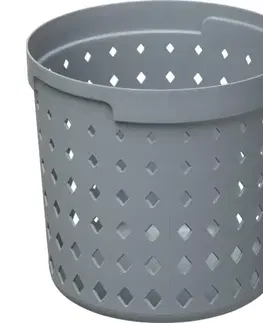 Boxy na skladovanie PLAST TEAM - Košík 2,7l Seoul šedý